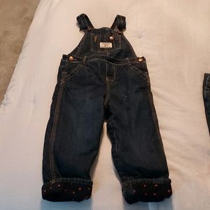 Oshkosh fleece lined overalls 24 months